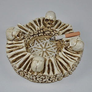 S9120 Halloween silicone mold skull ashtray diy molds Concrete clay mould skull handmade molds decoration
