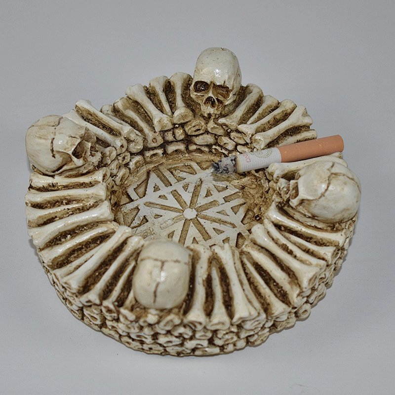 S9120 Halloween silicone mold skull ashtray diy molds Concrete clay mould skull handmade molds decoration