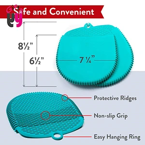Eco-friendly heat resistant silicone cooking gloves