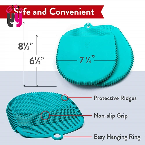 Eco-friendly heat resistant silicone cooking gloves