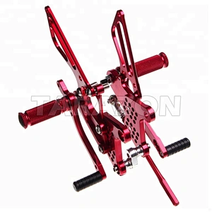 TARAZON brand top quality 6065 T6 aluminum adjustable motorcycle rear sets for Aprilia