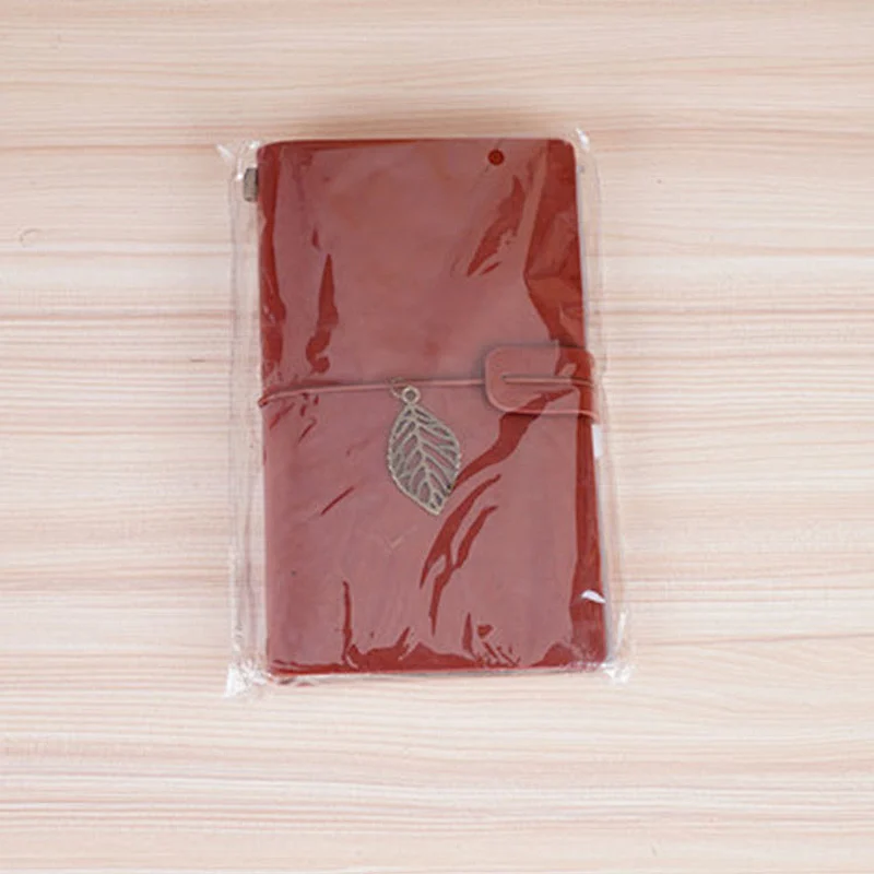 Fashion Vintage Decor Leather Six ring loose leaf clasp Notebook imitation leather Cover Travel Journal Book