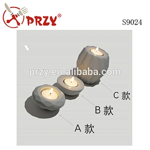 S9024 Cement Candlestick mold silicone molds Concrete candle holder for home decorations cement life supplies mold