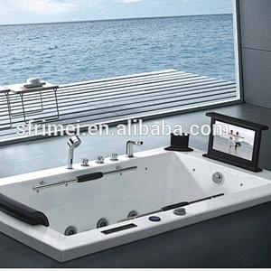 Luxury Drop-In Outdoor Jet Surf Whirlpool Adult Portable Massage Bathtub With TV