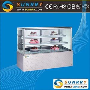 Commercial Refrigerator Cake Showcase/Front Open Cake Display Cabinet/Cardboard Cakes Display Stand