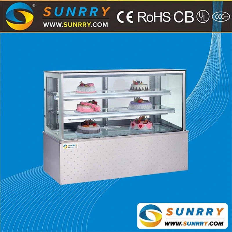 Commercial Refrigerator Cake Showcase/Front Open Cake Display Cabinet/Cardboard Cakes Display Stand