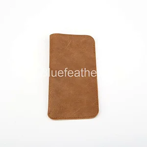 Men's PU Leather Monocolor Sunglasses Pouch