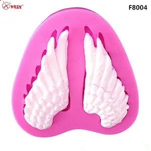 Europe Style Popular Heart-shaped Wings Fondant Silicone molds Cake decoration Mould silicone soap Mold