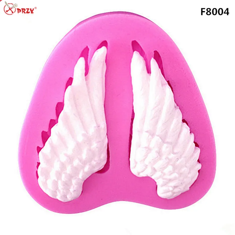 Europe Style Popular Heart-shaped Wings Fondant Silicone molds Cake decoration Mould silicone soap Mold