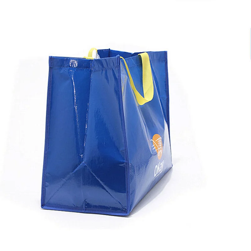 Christmas promotion customized laminated pp woven shopping bag