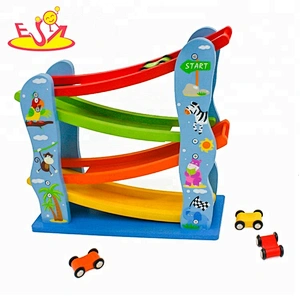 Most popular kids wooden toy car track for wholesale W04E045