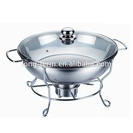 L4003 2018 New Glass Lid Stainless Steel Chafing Dish