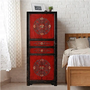 wholesale chinese antique reproduction painted lacquer bedroom furniture