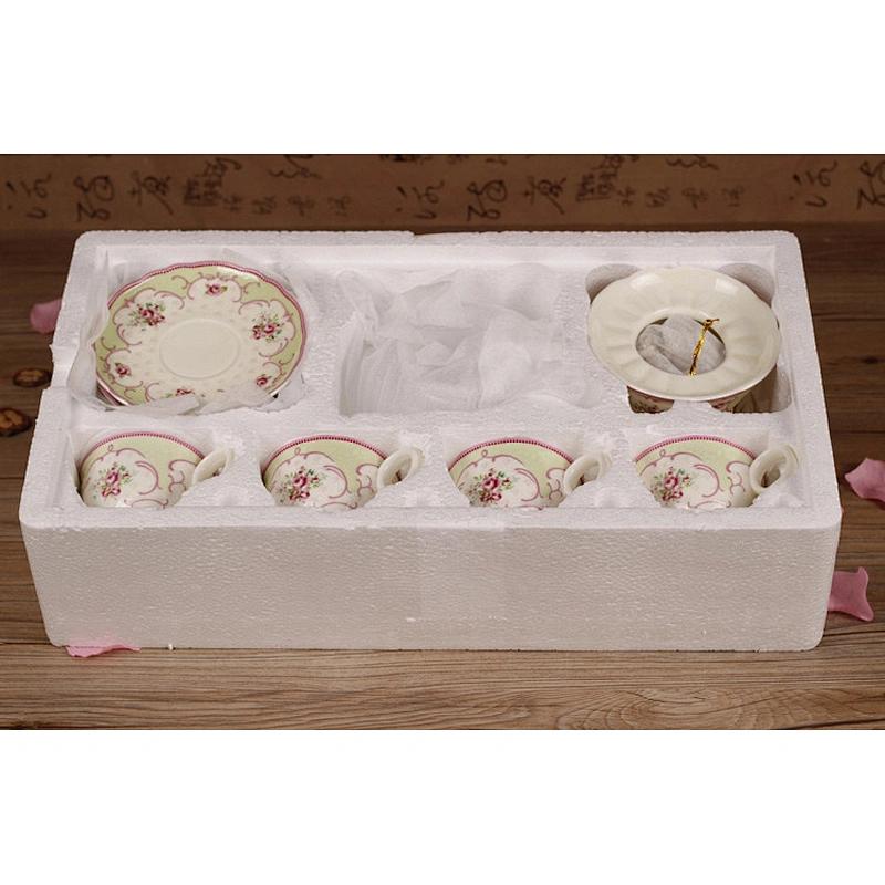 14 pcs Coffee Kettle Set High Quality Porcelain Tea Cup Set  Gift Box Packing Ceramic Tea Pot Set