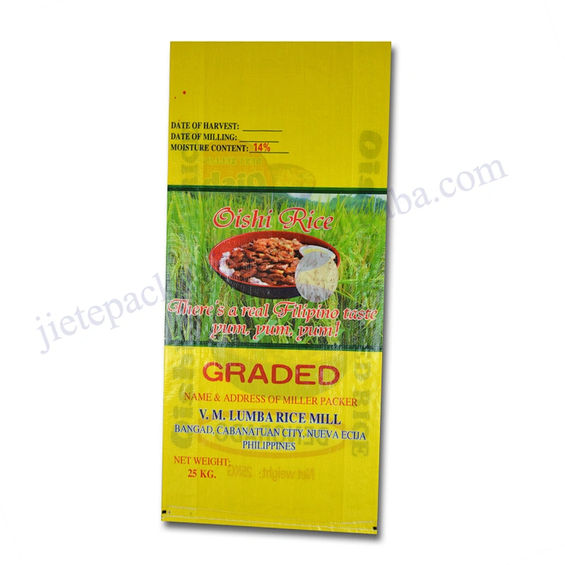 New material pp woven fabric basmati rice packaging bag for wheat,oats