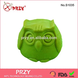 S1035 PRZY silicone owl shaped 3d soap molds