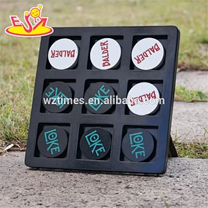 2018 wholesale kids toy wooden tic tac toe new design children toy noughts and crosses game wooden tic tac toe W01B036