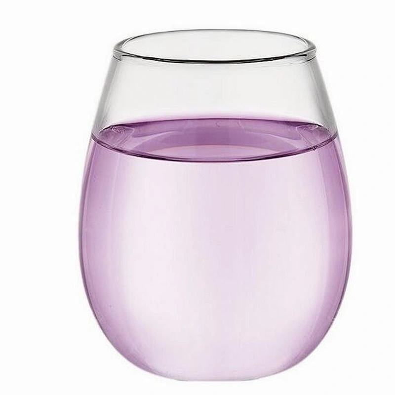Creative Egg Shape Glass Juice Cup Heat Resistant Borosilicate Glass Water Cup Customized Logo Promotional Gift