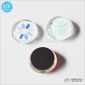 Hot selling Wonderful style Promotion gift 3d magnetic crystal glass fridge magnet
