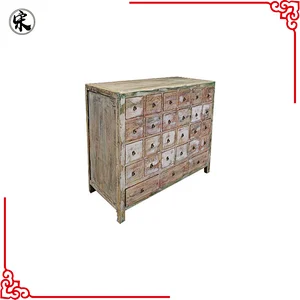 antique chinese distressed medicine cabinet, furniture for stores