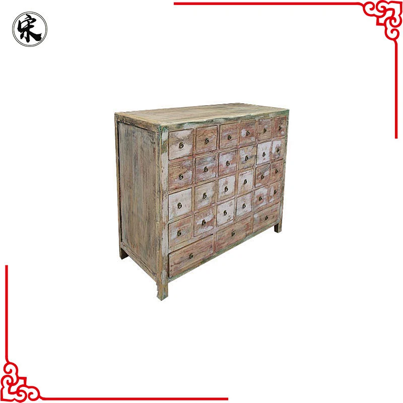 antique chinese distressed medicine cabinet, furniture for stores