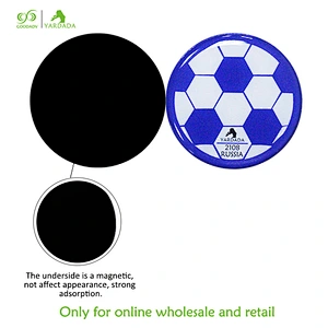 2018 football cup round butterfly cartoon epoxy fridge magnet new decoration for home decorative promotion in stock