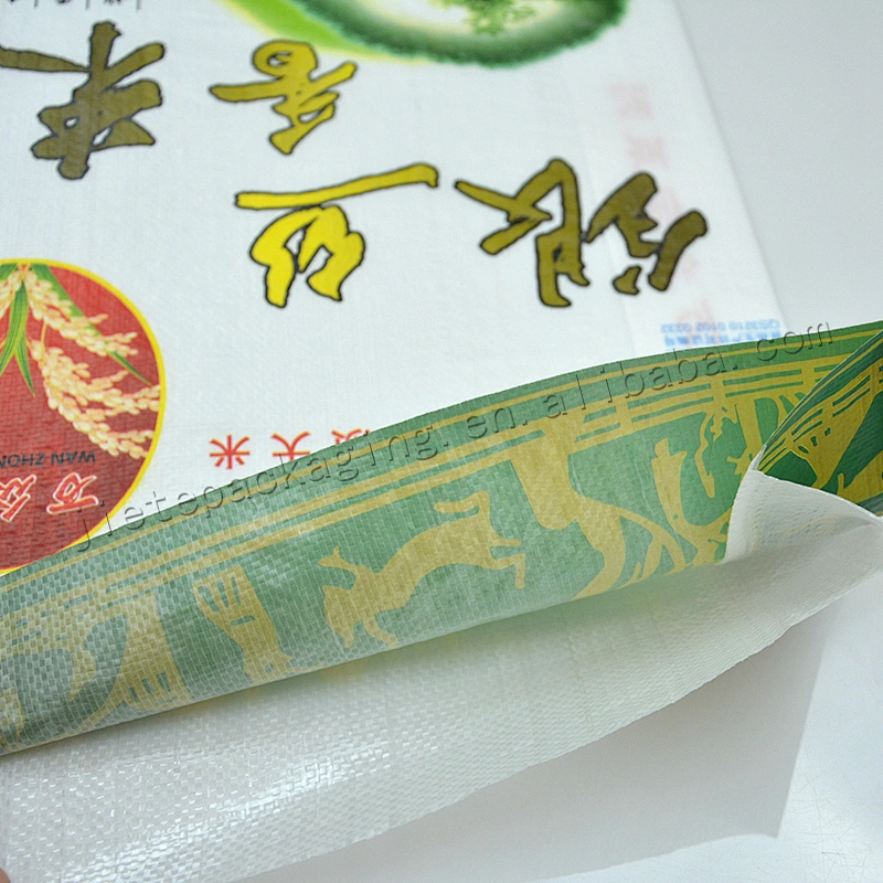 Attractive price 25kg 100% virgin material bopplaminated pp woven basmati rice bag