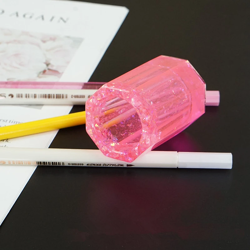 Pen holder molds crystal Epoxy mould creative table pen decoration container Mold