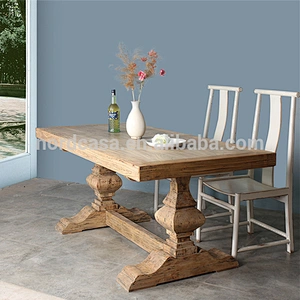 wholesale rustic reclaimed wood furniture dining table