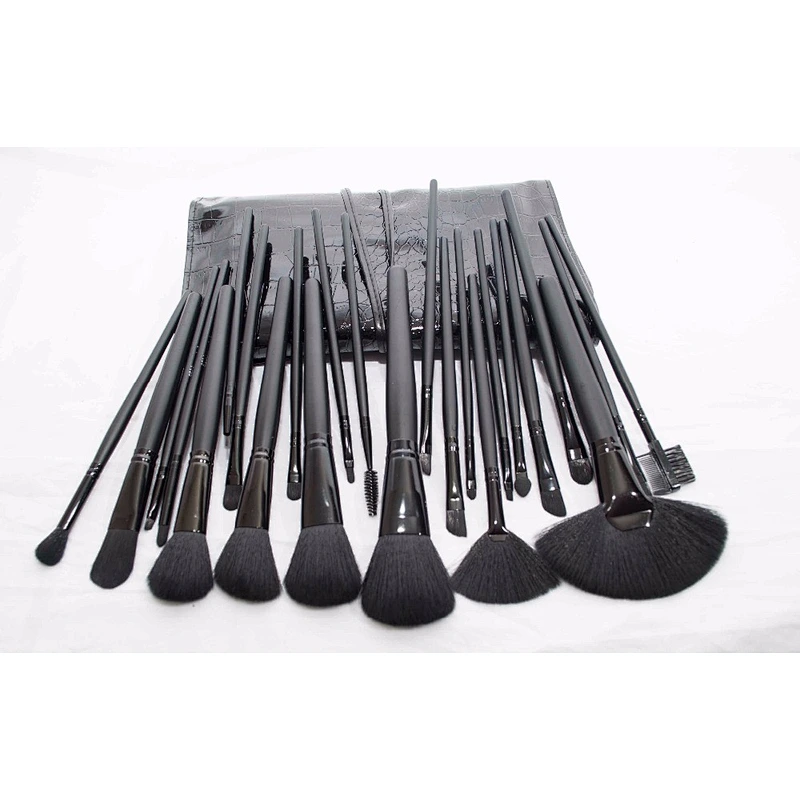Beauty tools professional makeup brush set black matte makeup brushes