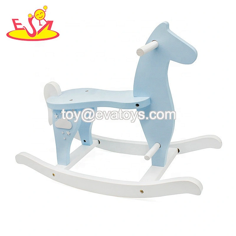 New arrival baby lovely wooden rocking horse toy for wholesale W16D118B