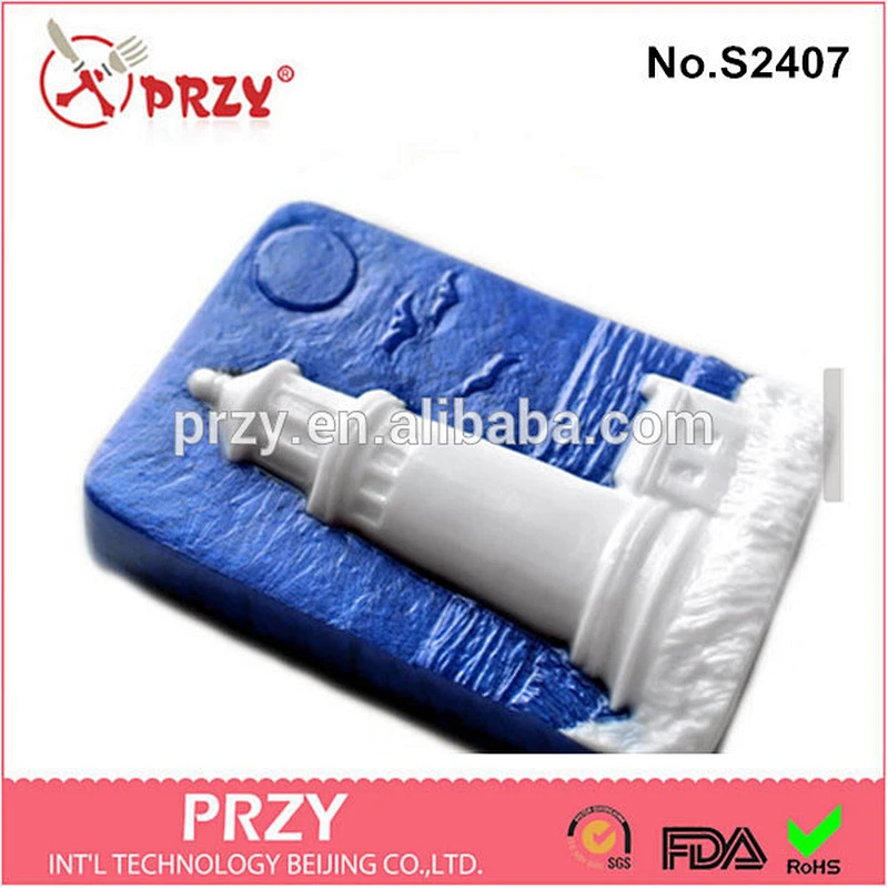PRZY s2407 DIY silicone Lighthouse Soap Bar soap mold