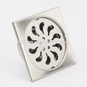 Kingsun Big Square Stainless Steel Industrial Slot Floor Drain KL-81(6'')