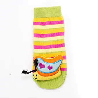 Autumn Winter wholesale kids manufacturers Newborn non slip floor lovely cartoon cat bear coral velvet Baby shoe Socks