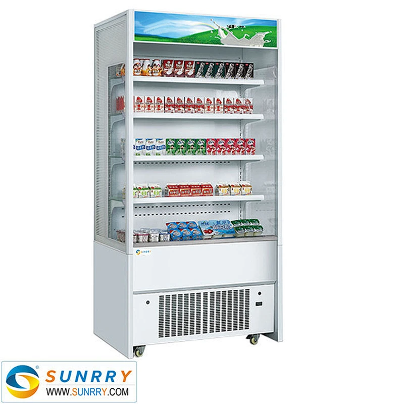 New style commercial supermarket refrigerator glass showcase for food display (SUNRRY SY-SCS1500W)