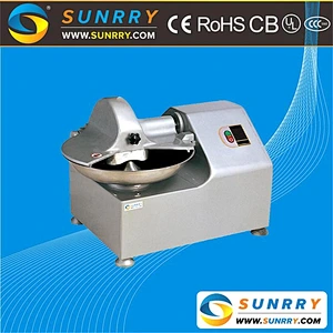Food bowl chopper productivity 120kg/h chopper with bowl capacity 8L meat bowl chopper machine for CE (SY-FC8A SUNRRY)