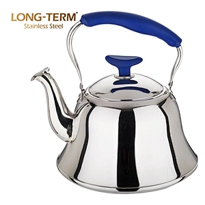 L33030101 Thickness 0.7MM Stainless Steel Whistling Tea Kettle With Infuser