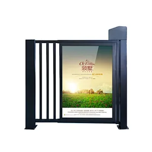 Building Gateway Automatic Advertisement Barrier Door With RFID Reader