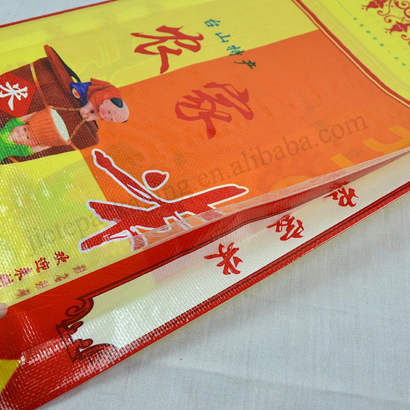 Customized transparent plastic 15kg rice packing bag for corn,millet,black rice,buckwheat,oats,barley,sorghum