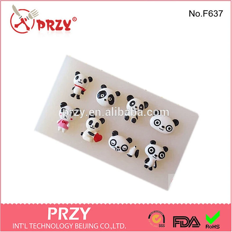 face doll Giant Panda silicone mold