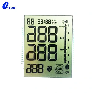 transparent blood-pressure meter tn lcd display