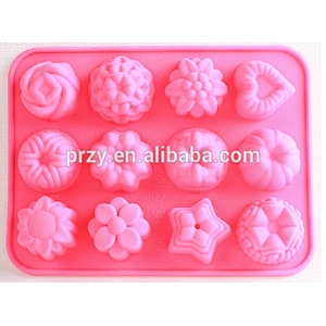 PRZY PR303 multi shapes cake decorating flower silicone molds