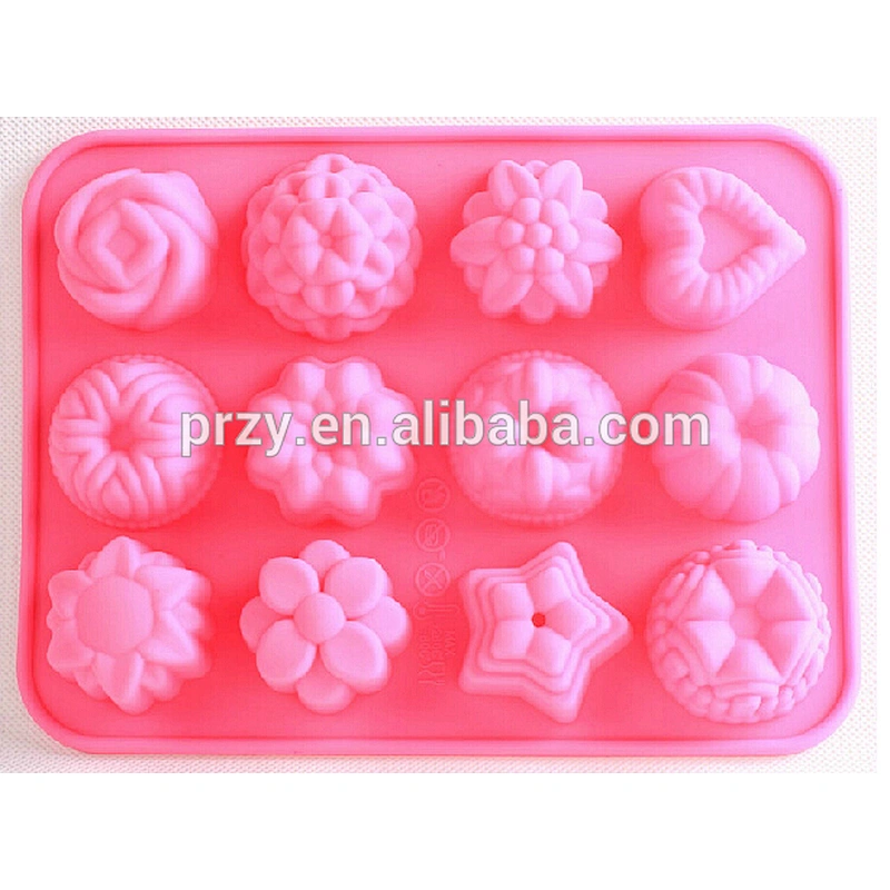 PRZY PR303 multi shapes cake decorating flower silicone molds