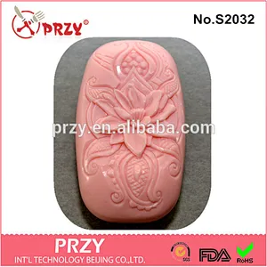 Eco-friendly DIY craft handmade lotus silicone soap mold