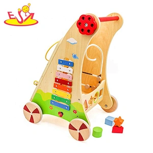 2019 Ready to Ship educational wooden activity walker toy for toddlers W16E034