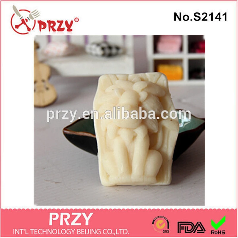 DIY handmade lion design silicone molds for soap making