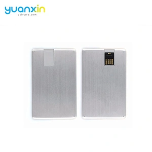 China supplier OEM ODM design Aluminum credit card flash drives