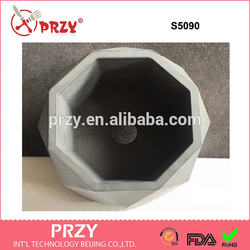 S5090 Geometric pots silicone mold concrete mold vase silicone molds