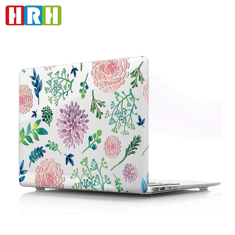 Floral design soft shell case plastic case laptop for macbook air silicone case for macbook pro 13 retina