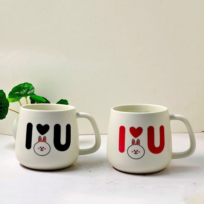 Promotional ceramic color-changing mug for wedding magic gift mug for lovers